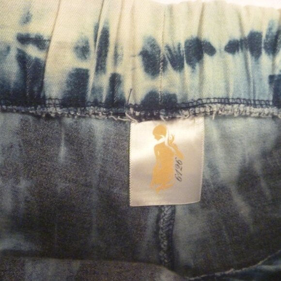 New USA Distressed Denim Skinny Jeans Pant Jegging Eclipse Tie Dye Leggings sz 0 - Picture 9 of 12
